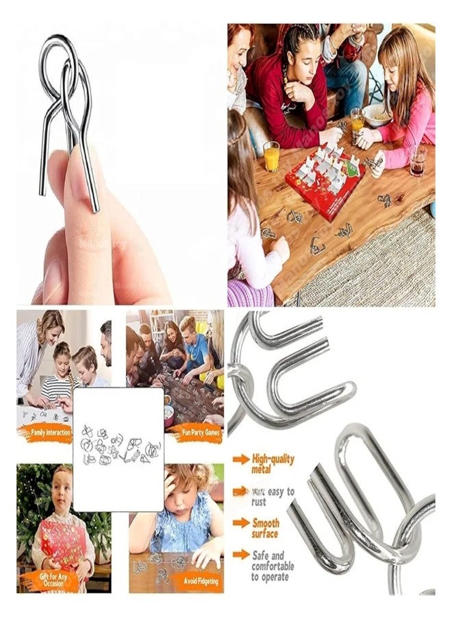 Manos Metal Wire Brain Teaser Puzzle Toy for Kids,Pack of 2 - Image 3